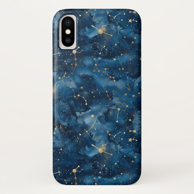 Capa Para iPhone, Case-Mate Constelação Celestial - Noite Estelar (7) (Verso)