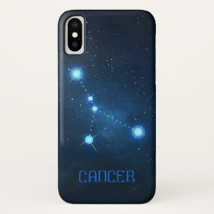 Capa Para iPhone X Constelação de cancer Zodiac