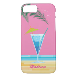 Capa Para iPhone Da Case-Mate Coquetel tropical e iPhone do Céu Rosa 7 Caso