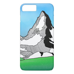Capa Para iPhone Da Case-Mate Cor da água da Suiça da Linha de Matterhorn