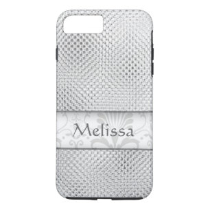 Capa iPhone 8 Plus/7 Plus Cor damasco de Bling do desenhista personalizada -