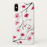 Cor de água do Flor de Cereja Personalizada