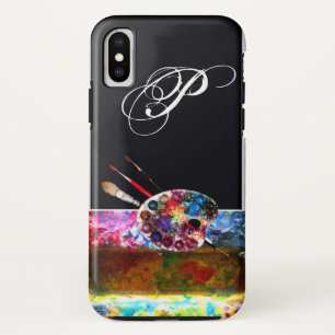 Capa Para iPhone Da Case-Mate COR DO ARTISTA PALETTE MONOGRAMA Preto