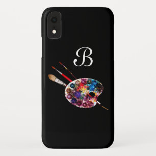 Capa Para iPhone XR COR DO ARTISTA PALETTE MONOGRAMA Preto