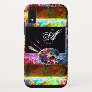 Capa Para iPhone Da Case-Mate COR DO ARTISTA PALETTE MONOGRAMA Preto