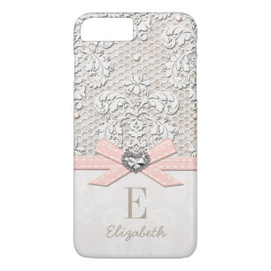 Capa Para iPhone Da Case-Mate Cora o laço impresso olhar do coração do crista
