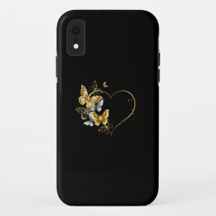 Capa Para iPhone Da Case-Mate Coração com Borboletas Ouros
