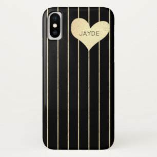 Para iPhone Da Case-Mate Coração de folha de ouro e Capa de telefone móvel