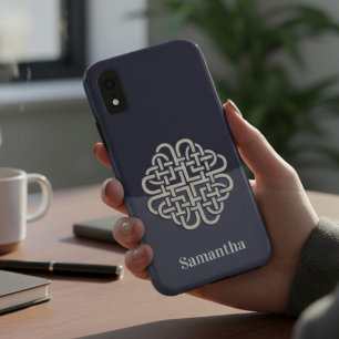 Capa Para iPhone Da Case-Mate Coração de Nó Celta com Nome