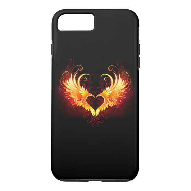 Capa Para iPhone, Case-Mate Coração do Anjo Fogo com Asas (Verso)