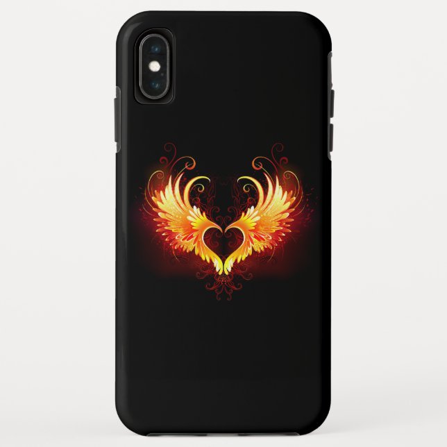 Capa Para iPhone, Case-Mate Coração do Anjo Fogo com Asas (Verso)