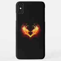 Coração do Anjo Fogo com Asas