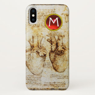 Capa Para iPhone Da Case-Mate Coração E Seus Vasos Sanguíneos Pergaminho Monogra