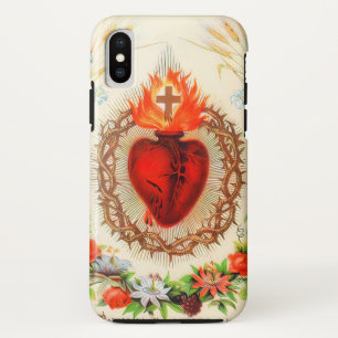 Capa Para iPhone Da Case-Mate Coração Sagrado de Jesus Vintage A- 091721