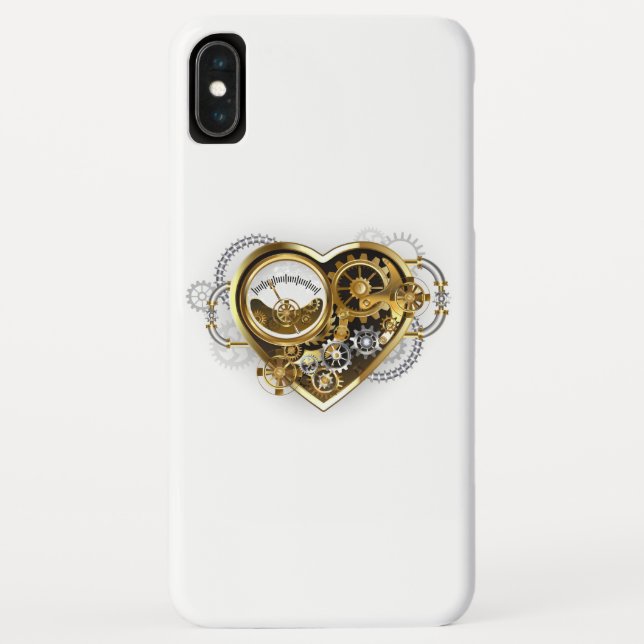 Capa Para iPhone, Case-Mate Coração Steampunk com Manômetro (Verso)