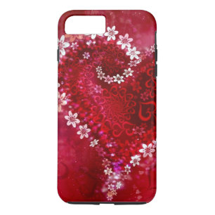 Capa iPhone 8 Plus/7 Plus Coração Vermelho