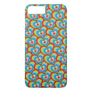 Capa iPhone 8 Plus/7 Plus Corações Bons Do Arco-Íris Por Toda A Diversão Do