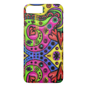 Capa Para iPhone Da Case-Mate Corações Vermelhos e Vermelhos Cor-de-Rosa Estrela