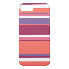 Capa iPhone 8/7 Coral vivo, vermelho e violeta