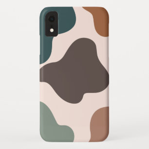 Capa Para iPhone Da Case-Mate Cores de Papel de Parede Pastéis Marrom Verde cria