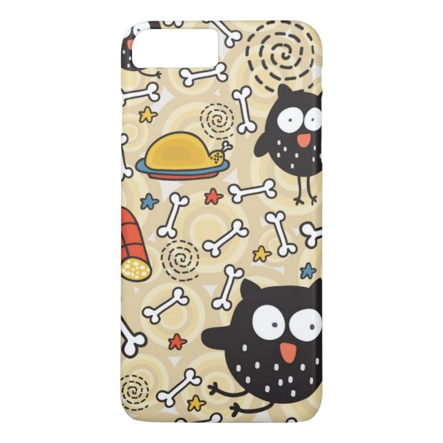 Capa Para iPhone, Case-Mate Coruja com teste padrão da carne (Verso)