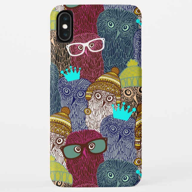 Capa Para iPhone, Case-Mate Coruja na coroa (Verso)