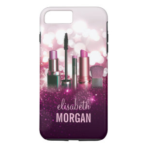 Capa Para iPhone Da Case-Mate Cosmetician do maquilhador - brilho cor-de-rosa da