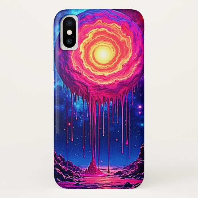 Capa Para iPhone, Case-Mate Cosmic Dripping Planet Art (Verso)
