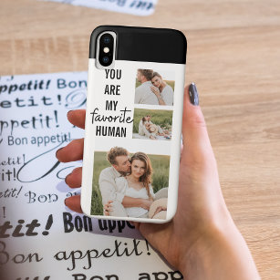 Capa Para iPhone Da Case-Mate Cota de Foto do Casal de Colagem Moderna e Amor Ro