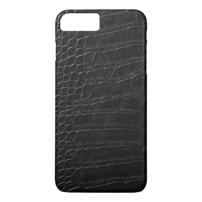 Capa Para iPhone, Case-Mate couro preto do jacaré (Verso)