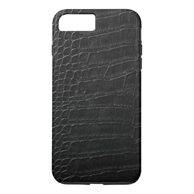 Capa Para iPhone, Case-Mate couro preto do jacaré (Verso)