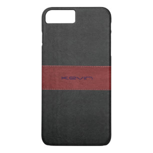 Capa Para iPhone Da Case-Mate Couro Vintage Vermelho e Preto
