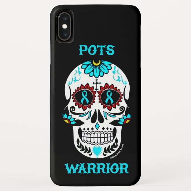 Capa Para iPhone, Case-Mate Crânio de Açúcar/Guerreiro...POTES (Verso)