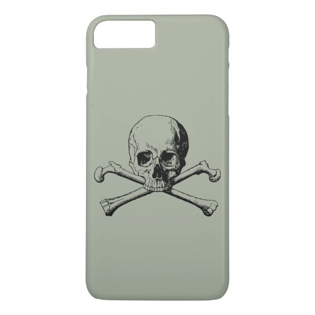 Capa Para iPhone, Case-Mate Crânio de Crossbones (Verso)