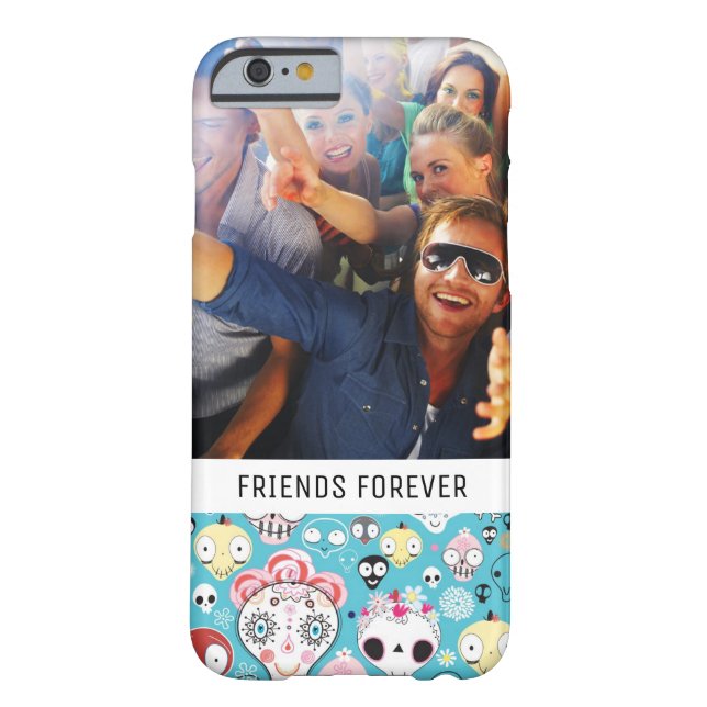 Capa Para iPhone, Case-Mate Crânio de riso feito sob encomenda da textura da (Verso)