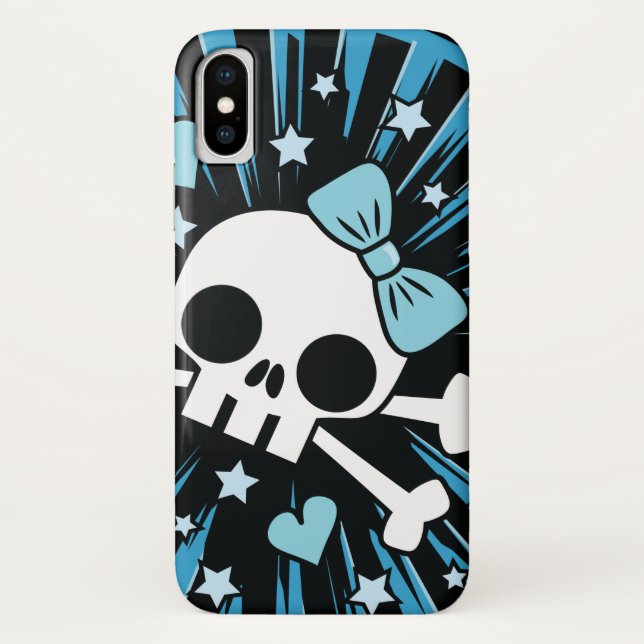 Capa Para iPhone, Case-Mate Crânio e espinhas (Verso)