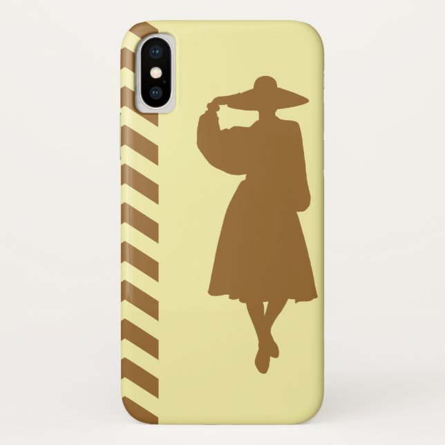 Capa Para iPhone, Case-Mate Creme de açúcar castanho Fashion neutro (Verso)