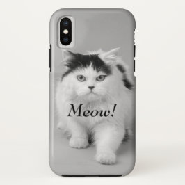 Capa Para iPhone Da Case-Mate Crie seu próprio Gato de Fotografia preto e branco