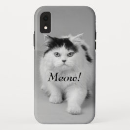 Capa Para iPhone Da Case-Mate Crie sua própria foto Gato adorável preto e branco