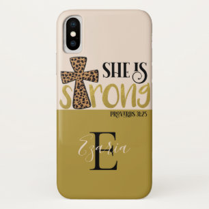 Capa Para iPhone Da Case-Mate Cristã Personalizada Ela É Forte Provérbios 31