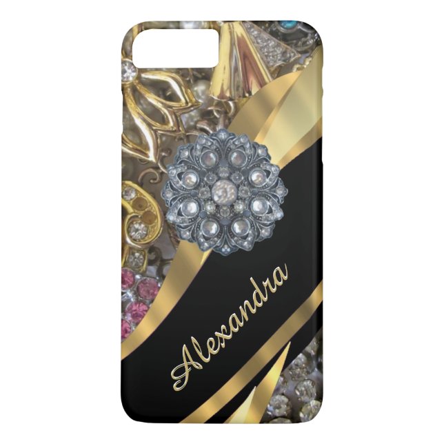 Capa Para iPhone, Case-Mate Cristal de rocha elegante chique personalizado do (Verso)