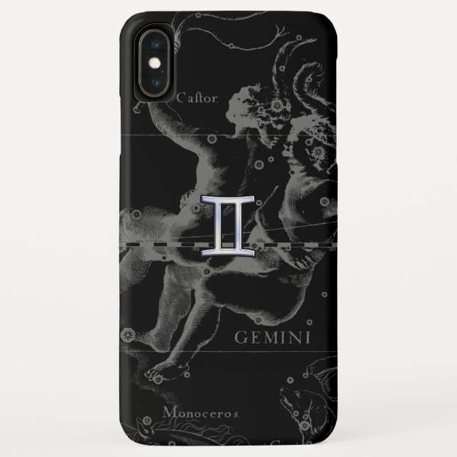 Capa Para iPhone, Case-Mate Cromo como Gemini Símbolo Zodíaco em Hevélio (Verso)
