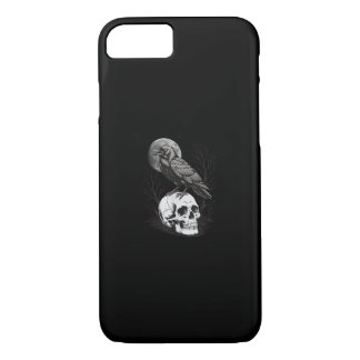Capa iPhone 8/7 Crow, F-Caw-F Funny Bird Moon Gothic Adult Humor C