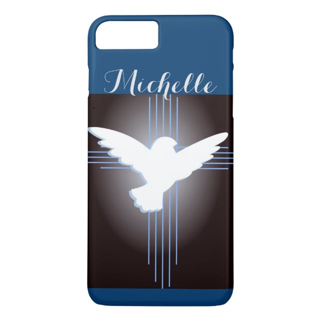 Capa Para iPhone, Case-Mate Cruz Cristã e Dove Personalizada (Verso)