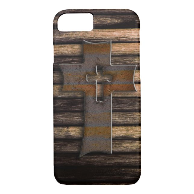 Capa Para iPhone, Case-Mate Cruz de madeira (Verso)