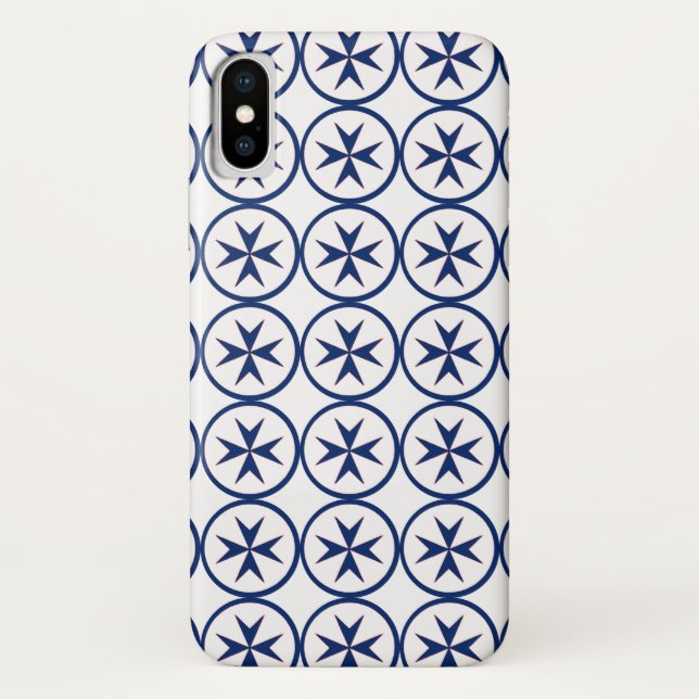 Capa Para iPhone, Case-Mate cruz de octógono BLUE CORSAIR STYLE (Verso)