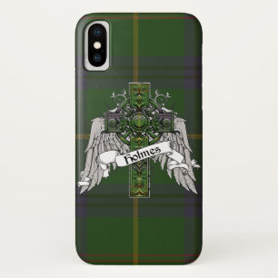 Capa Para iPhone X Cruz do Tartan de Holmes