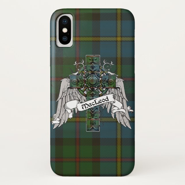 Capa Para iPhone, Case-Mate Cruz do Tartan de MacLeod (Verso)