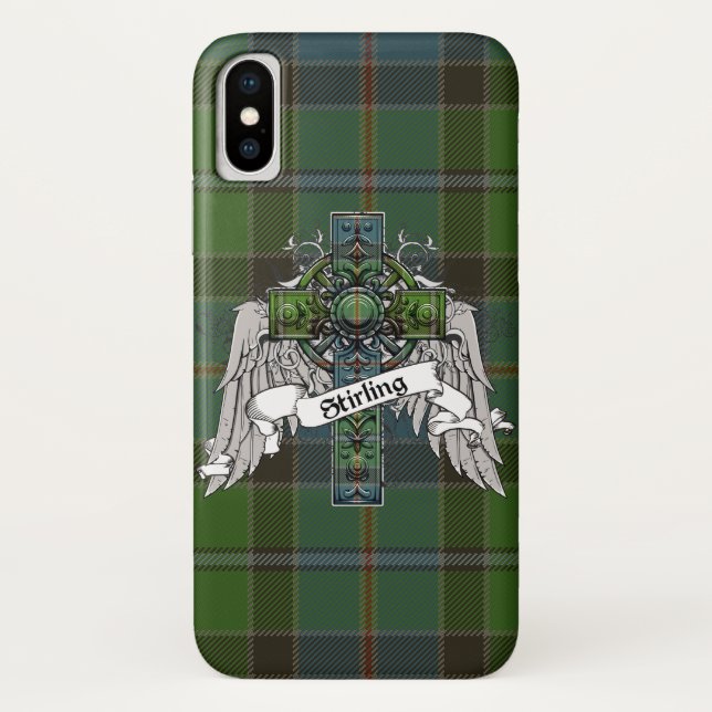 Capa Para iPhone, Case-Mate Cruz do Tartan de Stirling (Verso)