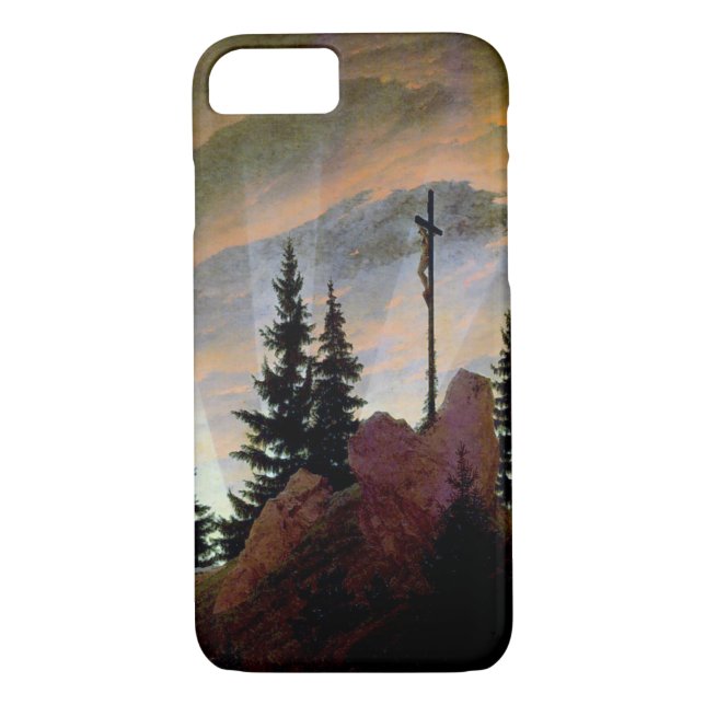 Capa Para iPhone, Case-Mate Cruz nas Montanhas, Friedrich (Verso)